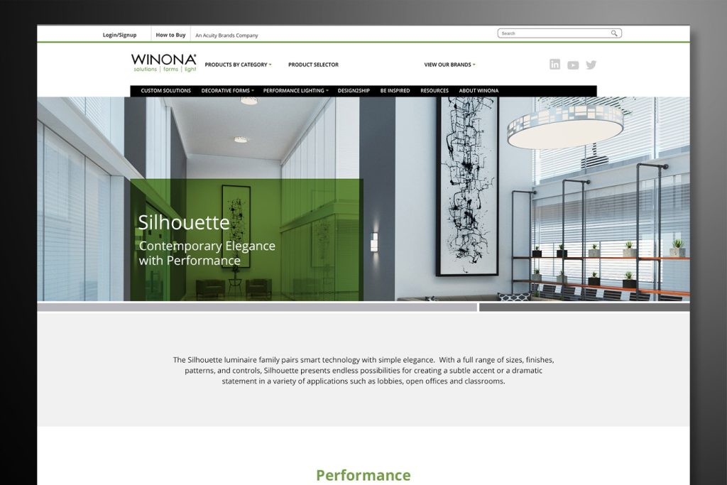 Web Design - Winona & Acuity Brands